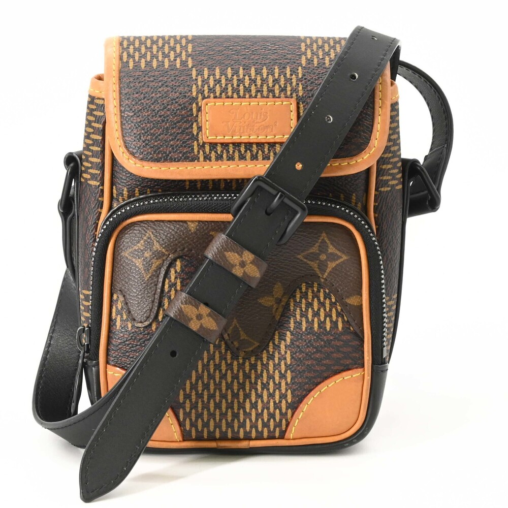 LOUIS VUITTON Amazon Shoulder Bag, Compact, Brown, N40357